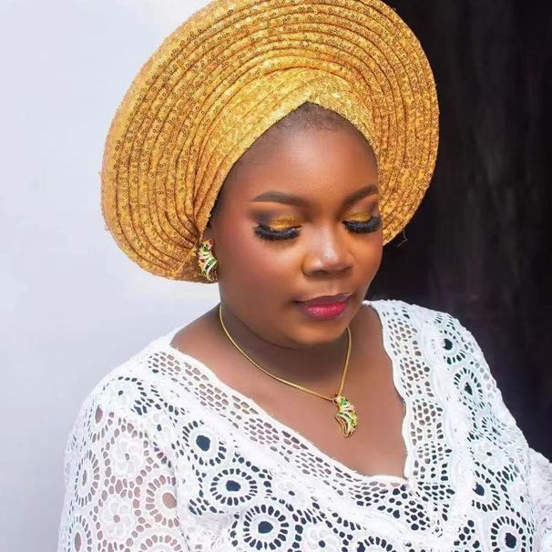 vendita calda paillettes pesanti laminate cappello da donna con croce sulla fronte cappello africano cappello musulmano_voghion.com