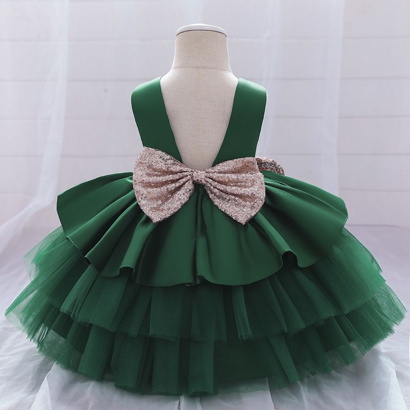 New baby one year old lace hollow wedding washing cotton children's princess dress, fluffy dress_voghion.com