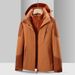 Outdoorjacke für Damen und Herren, neues 3-in-1-Set (0,05 kg), winddicht, wasserdicht, Skifahren, Bergsteigen_voghion.com