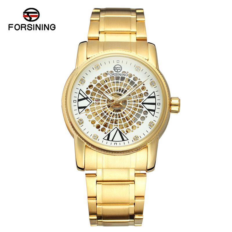 FORSINING 8135 Business Men Automatic Mechanical Watch Solid Strap Multilateral Skeleton Dial 3D Design Fashion Wrist Watches_voghion.com