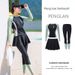 Two-Piece Swimsuit For Women, Sleeve Long Pants, Sun Protection, 2025 New Slimming Hot Spring Swimwear, Jellyfish Suit,_voghion.com