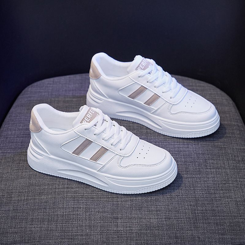 Weiße Sneakers für Damen – Atmungsaktive Freizeitschuhe für Mädchen, modische Schnürschuhe aus Canvas für den Herbst_voghion.com
