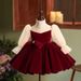 Girl's Wine Red Tulle Princess Dress - Elegant Party Gown For Special Occasions Fashion Trends Hot-selling_voghion.com
