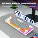 Wired Mechanical Keyboard With 63 Keys, Mini Three Tone Two-color Injection Molded Keycaps, Detachable Shaft Design, Cross-border Stock_voghion.com