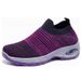 Plus Size Air Cushion Sneakers Dance Slip-On Casual Women's Rocking Sock Shoes_voghion.com