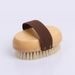 Bathing brush, pig hair, bath towel, wooden bath massage brush, dry and wet dual-purpose scrub bath brush_voghion.com