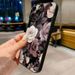 Telefonhülle mit Blumenmuster-Design für iPhone 16 15 14 Pro Max 13 12 11 XS X XR 7 8 Plus SE2022 SE3 Stoßfeste weiche Silikonhülle_voghion.com