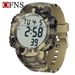 Sport Digital Watch With 50m Waterproof, LED Backlight, Alarm, Stopwatch, Military Camouflage Design For Outdoor Swimming And Daily Wear_voghion.com