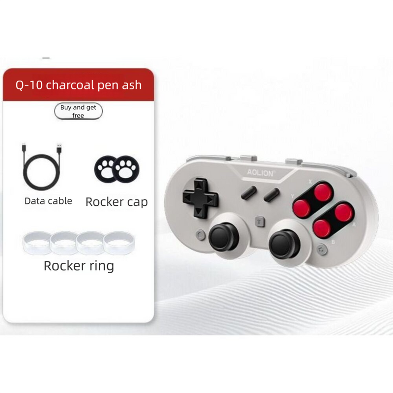 Aojia Lion Q10 Controle de Jogo Mini Switch Portátil Sem Fio Bluetooth NS Sensor de Movimento PC Computador Steam_voghion.com