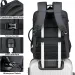 Sac à dos de voyage extensible USB 40 L, homologué pour les vols, étanche et résistant, 43 cm, pour homme, 250408 l_voghion.com