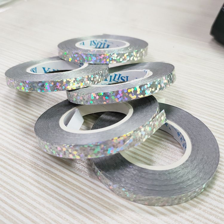 10m Laser Ribbon Roll - Metallic Gold & Silver Decorative Streamers For Balloons, Parties, Home Decor (Plastic, Non-Woven Fabric)_voghion.com