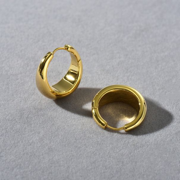 Set di orecchini a cerchio geometrici da donna - Eleganti orecchini in oro e argento di ispirazione francese da indossare tutti i giorni. Orecchini a clip per le orecchie._voghion.com