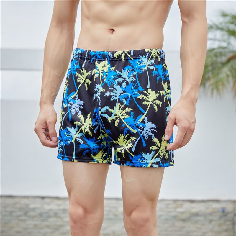 Man's clothing Fancy shorts beach shorts Adult swimming trunks Men's digital printed swimming trunks Plus size fat guy flat horns_voghion.com