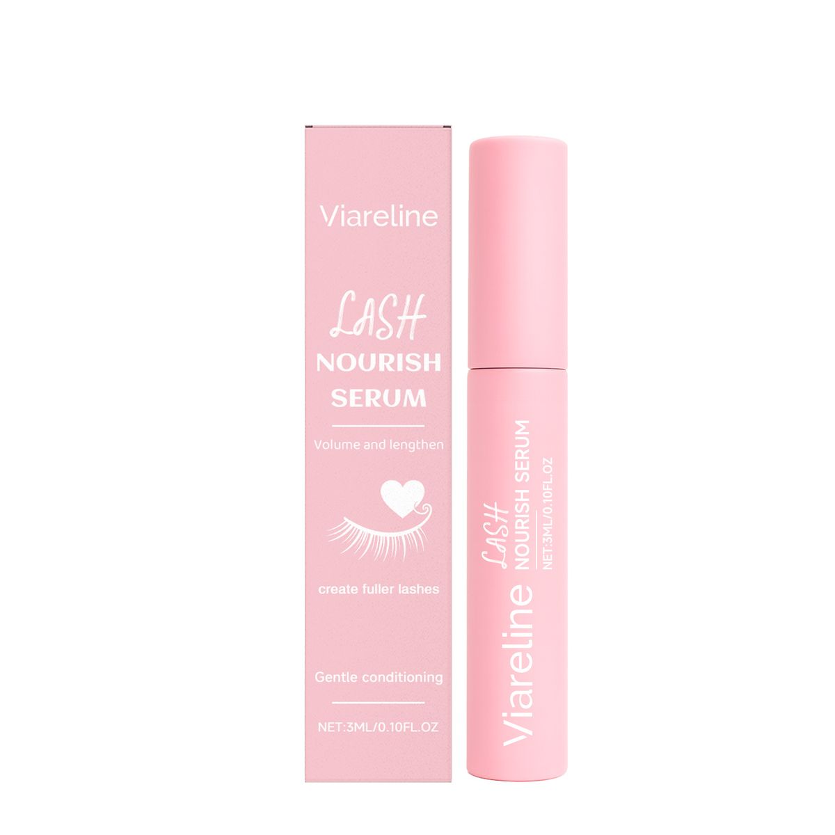 Viareline Mascara Gentle Lightweight Non-Sticky Eyelash Gloss Natural Curl Care_voghion.com