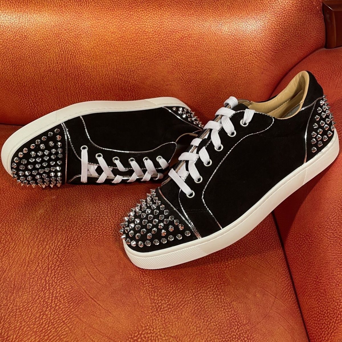 Chaussures basses en daim de vache véritable pour homme, style décontracté, semelle rouge, style printemps-automne, JYQHCL_voghion.com