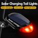 1PC Rücklicht Fahrradlicht Radfahren Sicherheit Solar Rücklicht LED Fahrradzubehör Warnlicht Rücklicht Solar Wiederaufladbar YSX_voghion.com