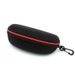 Custodia per occhiali da sole unisex, borsa con cerniera in EVA, grande custodia per occhiali da sole a compressione, gancio nero, custodia per occhiali portatile_voghion.com