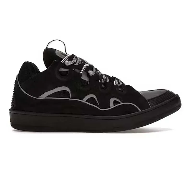 With Box Designer Curb Shoes Sneakers For Men Women Black Mens Womens Trainers Plate-forme Casual Chaussure Platform_voghion.com