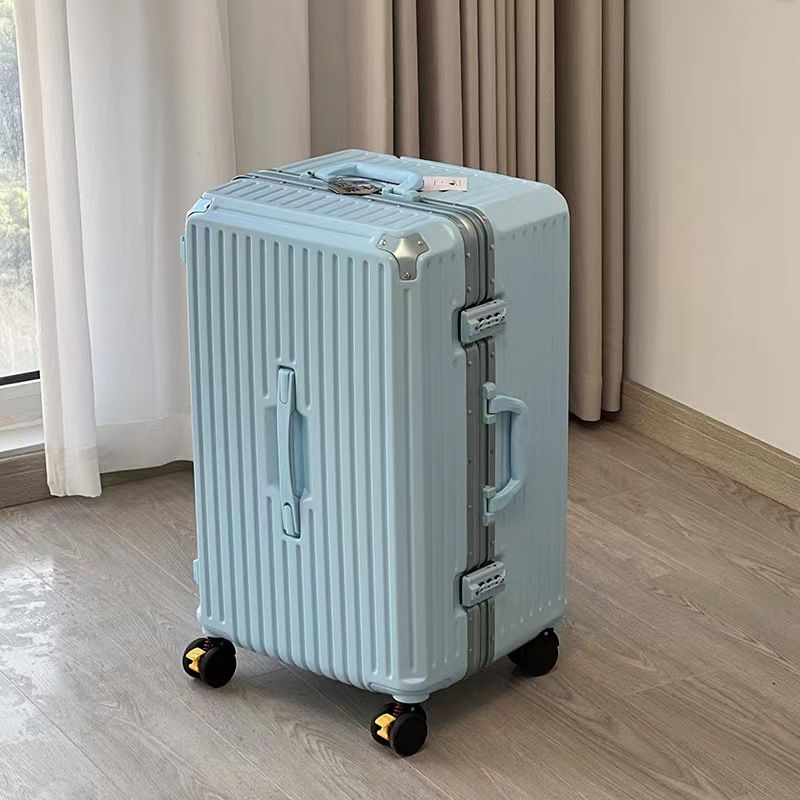 Valise à roulettes universelle multifonctionnelle à cadre en aluminium de grande capacité, valise de voyage de 28 pouces pour hommes et femmes, 30 pouces_voghion.com