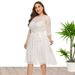 2023 Women's Summer New Lace Chiffon Spliced Plus size Dresses_voghion.com