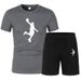 New Men's Mesh Breathable Short Sleeved Shorts Two-piece Set, Fashionable Quick Drying T-shirt Five Quarter Pants Sports_voghion.com