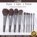 9 braune professionelle Make-up-Pinsel-Set, Lidschattenpinsel, loser Puderpinsel, Concealer-Pinsel_voghion.com