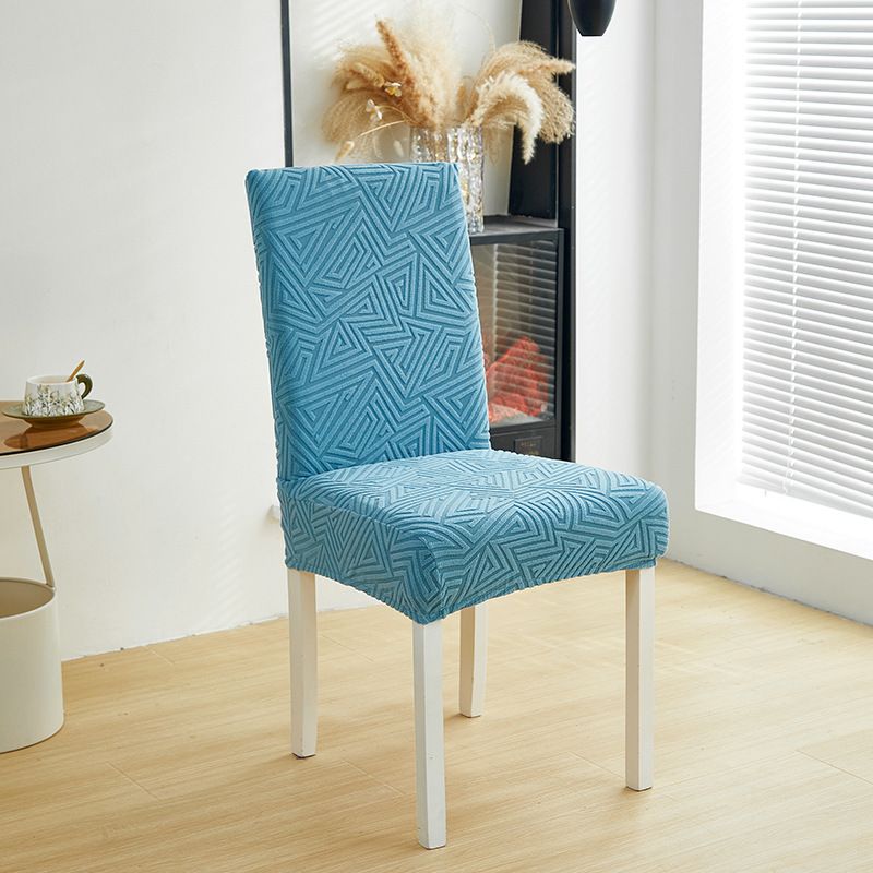 Coprisedie elasticizzati resistenti - Protezioni per sedili antiscivolo a copertura totale con motivi geometrici, vestibilità universale per sedie da pranzo/ufficio_voghion.com