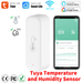 Inteligentny termometr Tuya WiFi z czujnikiem temperatury i wilgotności, higrometrem, aplikacją i zdalnym alarmem, współpracuje z Alexą i Google Home_voghion.com