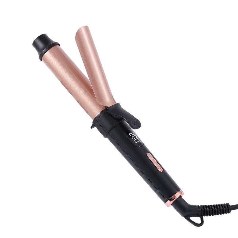 Ferro arricciacapelli elettrico da 25 mm, mini ferro arricciacapelli da viaggio con controllo della temperatura, strumento per lo styling dei capelli con ferro arricciacapelli elettrico_voghion.com