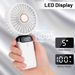 Mini Hand-held Fan Portable Folding Desk Fan Cooler Cooling USB Rechargeable Fan_voghion.com