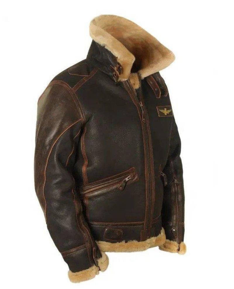 Giacca da uomo slim fit in pelle PU con colletto con cerniera e tasche, elegante capospalla marrone per abbigliamento casual (S-5XL)_voghion.com