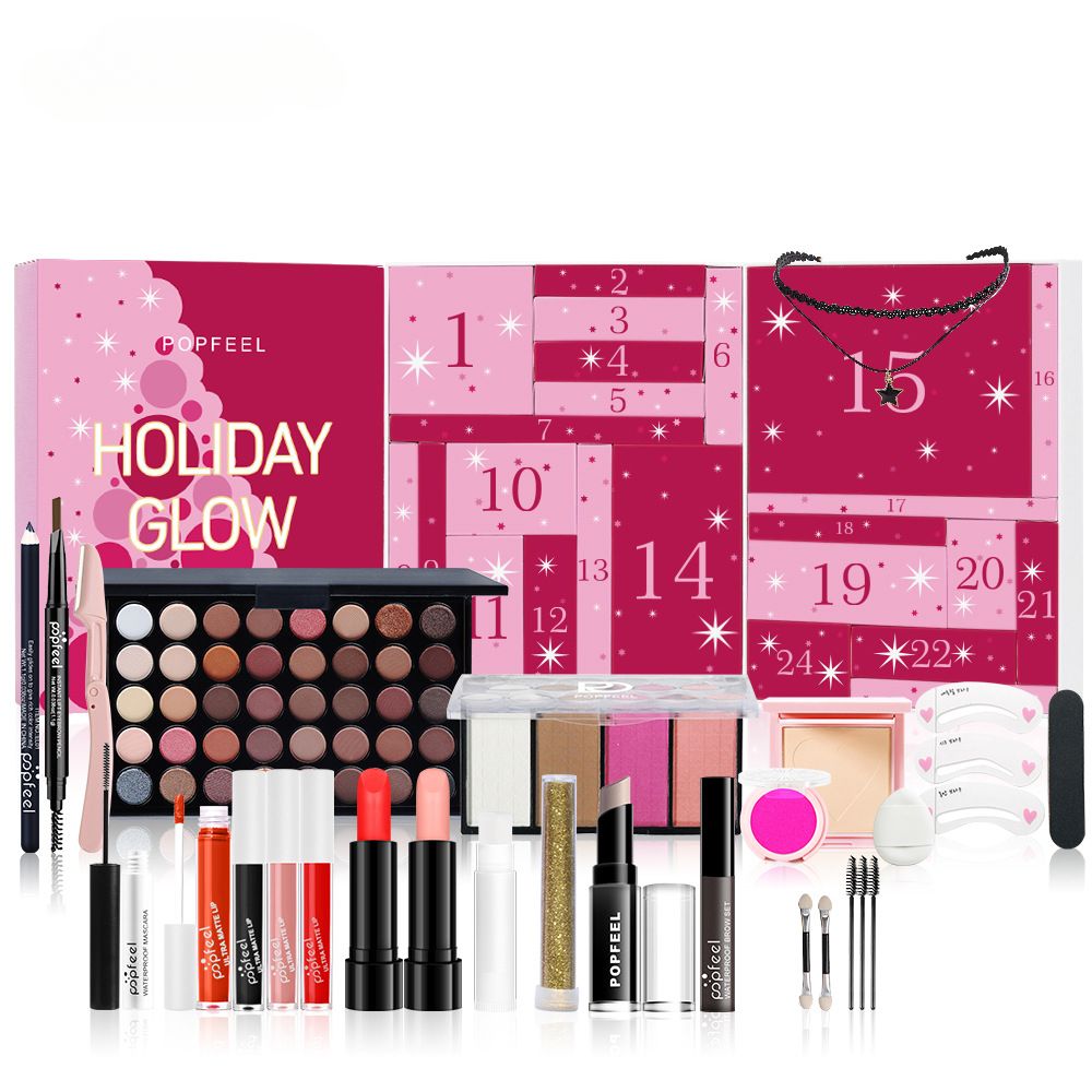 Christmas Countdown Gift box Makeup set for holiday gifts_voghion.com