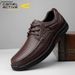 German Camel Dynamic Casual Leather Men, Autumn Soft Sole Top Layer Cowhide, Black Dad Shoes For Fall And Winter_voghion.com