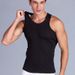 Men's Pure Cotton Fine Thread Elastic Vest Plus Size Racerback White Black Men Breathable_voghion.com