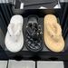 Neue Flip-Flops mit Blumenmuster und mehreren Dekorationen, dicke Sohle für den lässigen Gebrauch zu Hause und im Freien, Sandalen zum Anklipsen_voghion.com