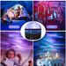 LED Water Pattern Starry Sky Projector Star Moon Lamp Bedroom Night Rotating Galaxy Light For Kid Christmas Gifts_voghion.com