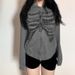 Y2K Subculture Chain Skeleton Print Loose Hoodie Streetwear Niche Casual Zipper Thin Jacket_voghion.com
