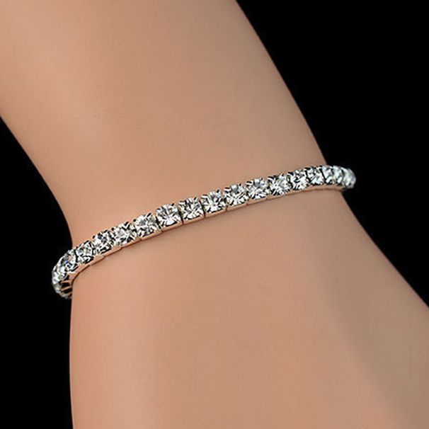 Luxuriéis geometresch Metal Inlay Rhinestones Damen Braceleten_voghion.com
