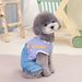 Spring Summer Thin Casual One-piece Overalls Small Dog Cat Striped With Pocket Leash Pet Clothes_voghion.com