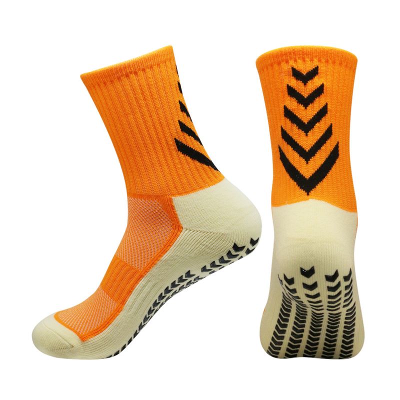 Calzini da calcio a tubo medio, calzini sportivi adesivi antiscivolo con fondo spesso in asciugamano, calzini da yoga da uomo e da donna, calzini da trampolino, calzini da corsa_voghion.com