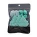 Wattepads Make-up-Puderquaste, Dreieck, Beflockung, Luftkissen, Puderquaste, Fingerpuderquaste, Mini-Schönheitsei, Make-up-Tool, 12-teiliges Set, Tasche_voghion.com