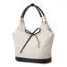 Niche Black And White Patchwork Canvas Tote Large Capacity Versatile Commuter Handbag Shoulder Bag For Women_voghion.com