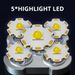 Torcia LED ad alta potenza 5 LED, faretto da campeggio ricaricabile con luce laterale, 3 modalità di illuminazione per avventure in campeggio all'aperto_voghion.com