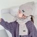 Autunno inverno nuovo ricamo farfalla bambini maglia 2 pezzi set, uomo e donna caldo cappello sciarpa_voghion.com