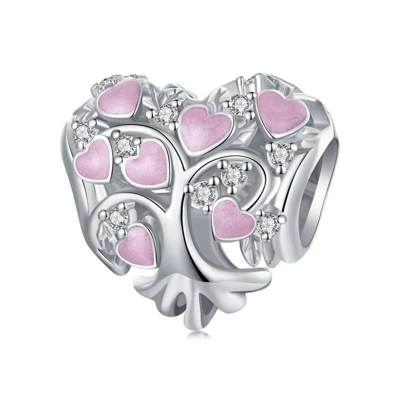 Boom van het Leven Hart Bedel Sterling Zilveren Bedel,SCC2991_voghion.com
