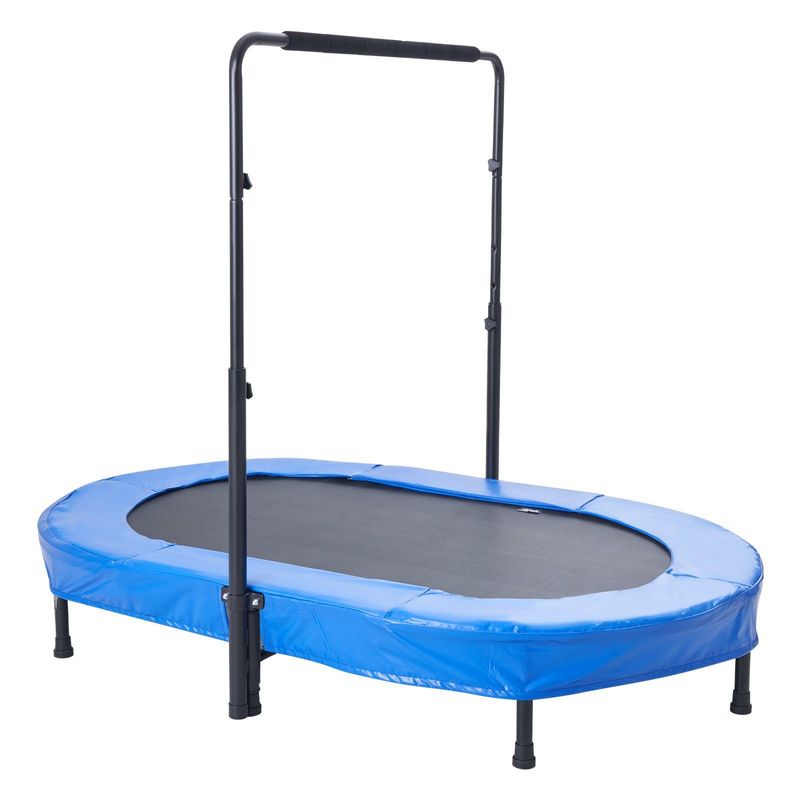 56" Trampoline For Kids Foldable Mini Toddler Trampoline Indoor Outdoor_voghion.com