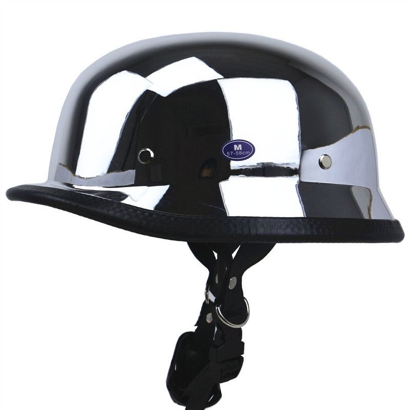 ZR series ZR 307 electroplated silver helmet DOT certified Harley retro helmet M35 motorcycle helmet mirror_voghion.com