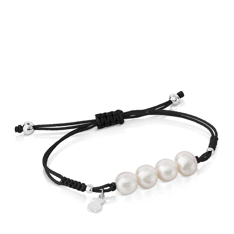 Bracciale intrecciato fatto a mano alla moda in argento puro con perle della famiglia Xiong, gioielli per il migliore amico 2023_voghion.com