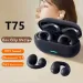 NEW T75 Bluetooth 5.3 Wireless Bone Conduction Kopfhörer Clip Ouer Musek Geräischer annuléierend Headset HD Call Sports Gaming Kopfhörer_voghion.com