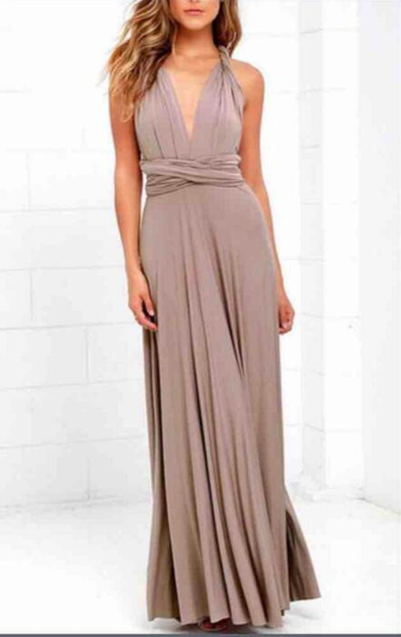 Frauen Kleidung multi-wear multi-seil kreuz rückenfreies sexy bandage kleid lange kleid_voghion.com